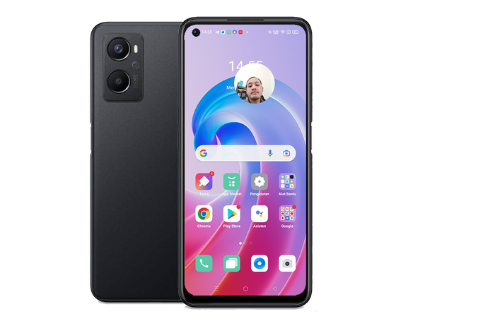 Fitur Screen Record & video kamera selfie secara bersamaan di OPPO A96