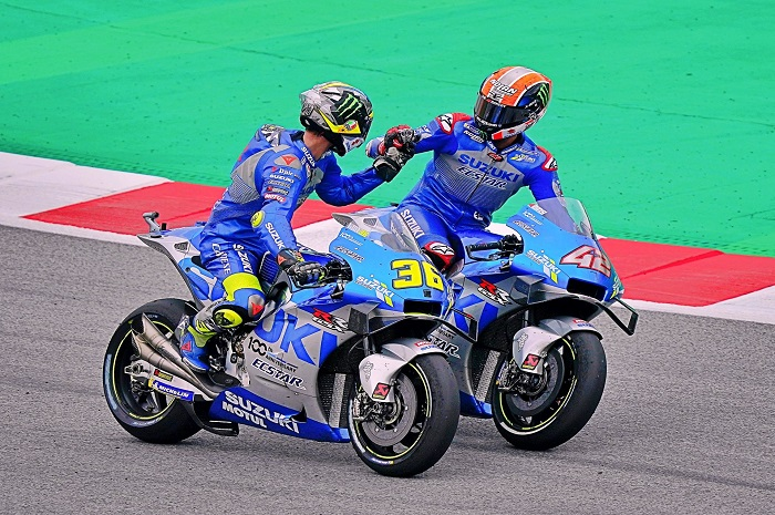 Foto ilustrasi. Keputusan Suzuki keluar dari MotoGP bikin Alex Rins dan Joan Mir lemes, manajer tim langsung bereaksi.