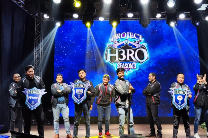 Acara konferensi pers peresmian lomba game H3RO 3.0 yang dilakukan Tri dan PBESI, Kamis (13/7).