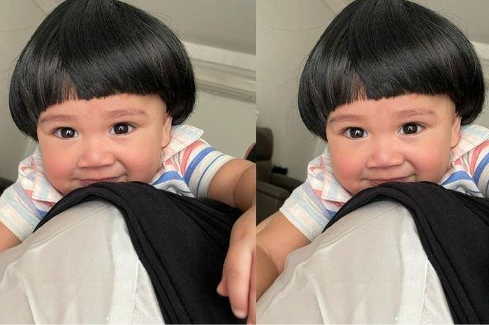 Rayyanza Malik Ahmad tampil dengan rambut poni mangkok ala Pak Tarno.