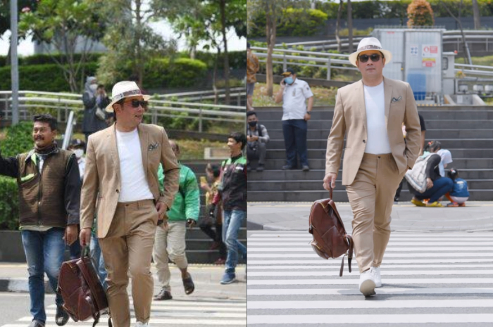 Potret Ridwan Kamil catwalk di Citayam Fashion Show