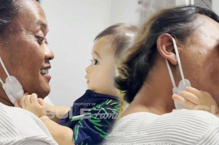 Momen Sule bertemu dengan putra hasil pernikahannya dengan Nathalie Holscher, baby Adzam.