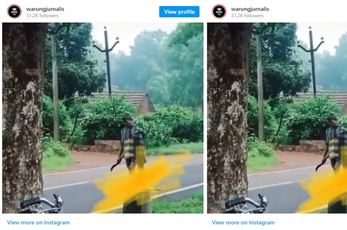 Video kakek&nbsp;bawa kepala putus