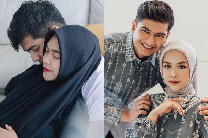 Kolase foto Ria Ricis dan Teuku Ryan.