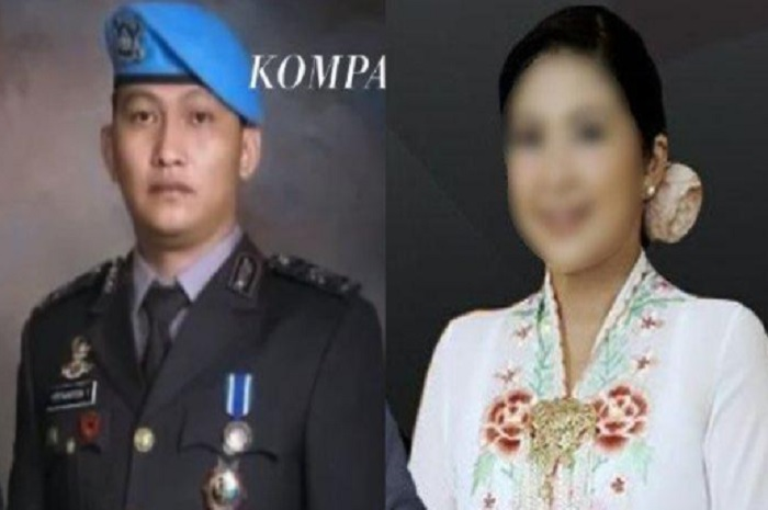 Kolase Foto Brigadir J dan Istri Irjen Ferdy Sambo. 