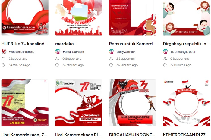 Twibbon Hari Kemerdekaan RI ke-77