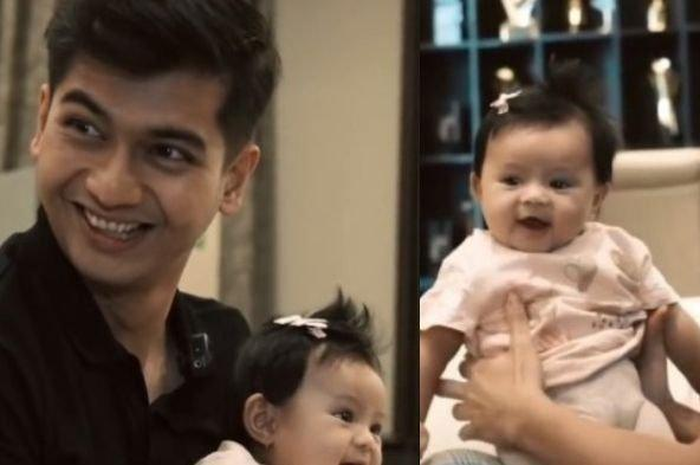 Teuku Ryan dan Atta Halilintar saat gendong Ameena