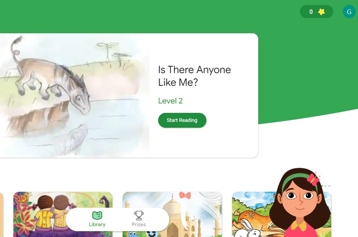 Website belajar membaca online buatan Google, Read Along