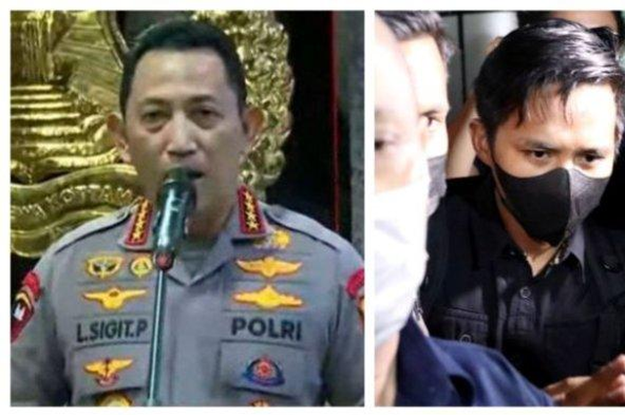 Kolase Foto Kapolri Jenderal Pol Listyo Sigit Prabowo dan Bharada E.