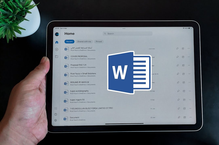 Ilustrasi Microsoft Office iPad