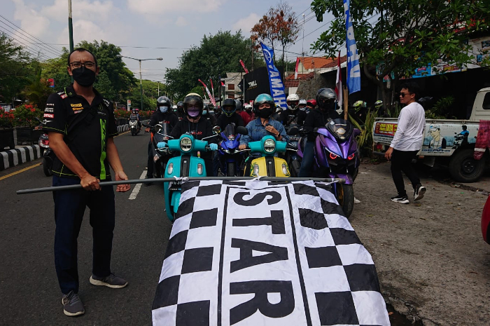 Semarakan HUT RI ke-77, Yamaha gelar  touring gabungan untuk komunitas motor di Jawa Timur