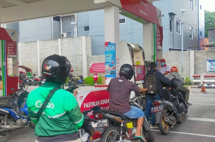 Foto ilustrasi SPBU. Segini harga ideal BBM menurut Presiden Jokowi dan Menteri Keuangan Sri Mulyani