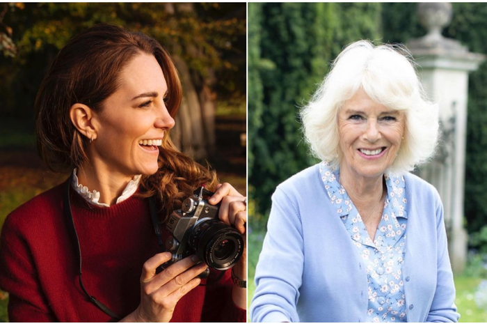 Kate Middleton (kiri), Camilla (kanan)