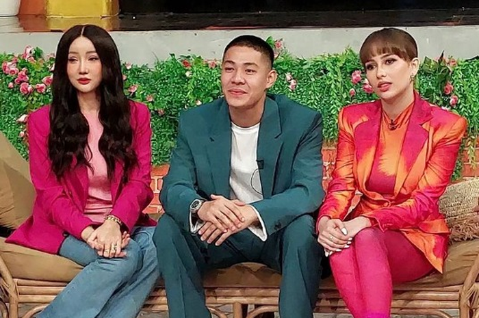 Momen saat Lucinta Luna bertemu Meerqeen dan Anna Jobling. 