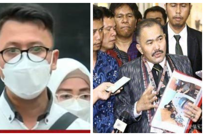 Ketua tim dokter forensik yang melaksanakan autopsi lanjutan jenazah Brigadir Nofriansyah Yoshua Hutabarat alias Brigadir J, Ade Firmansyah (kiri) dan Kamaruddin Simanjuntak (kanan)