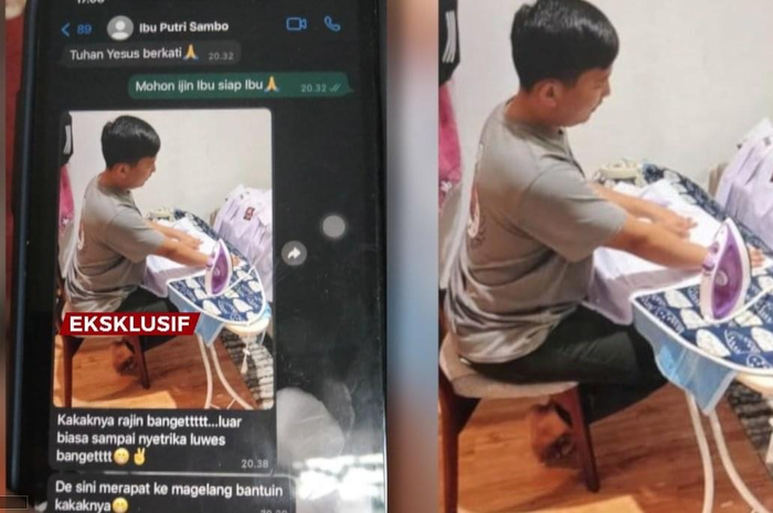 Selain setrika pakaian, rajinnya Brigadir J diungkap sang bibi.