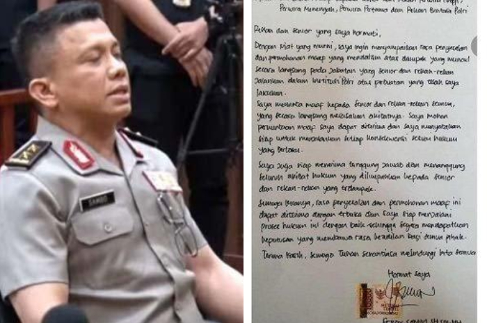 Tulisan tangan Ferdy Sambo dianalisis Grafolog