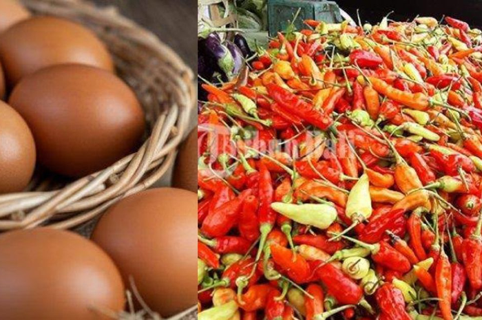 Harga sembako telur di Sragen berangsur turun, harga sembako cabai rawit merah malah naik