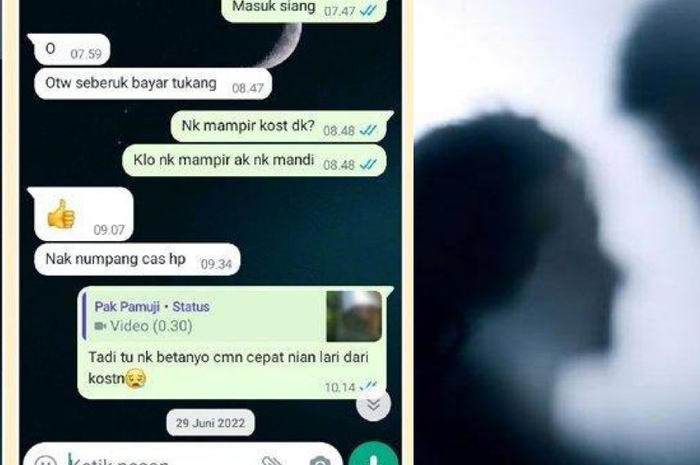 Chat WA dan video mesum kepala puskesmas dengan kasir minimarket beredar.