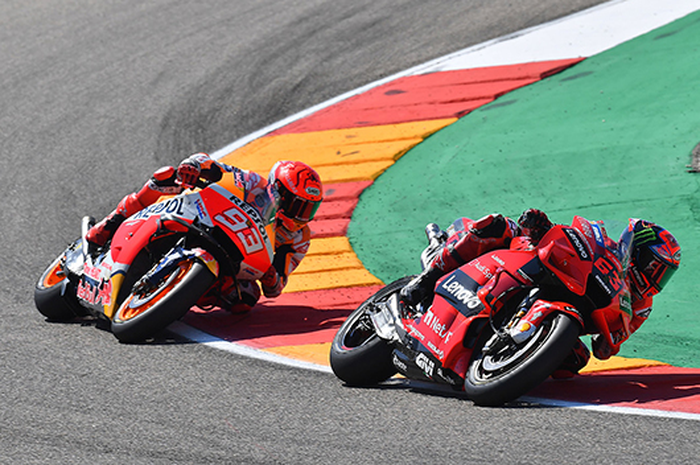 MotoGP Aragon 2021 enggak ada duel Bagnaia dan Quartararo, bakal versus Marc Marquez di MotoGP Aragon 2022?