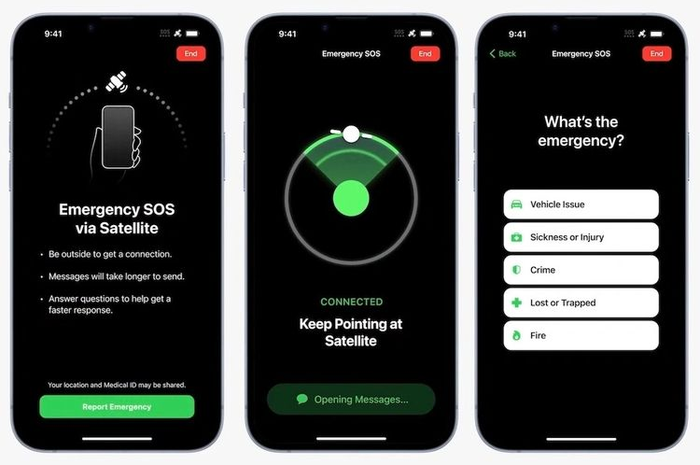 Aplikasi Apple Emergency SOS, bisa kirim pesan ke satelit saat sinyal operator hilang