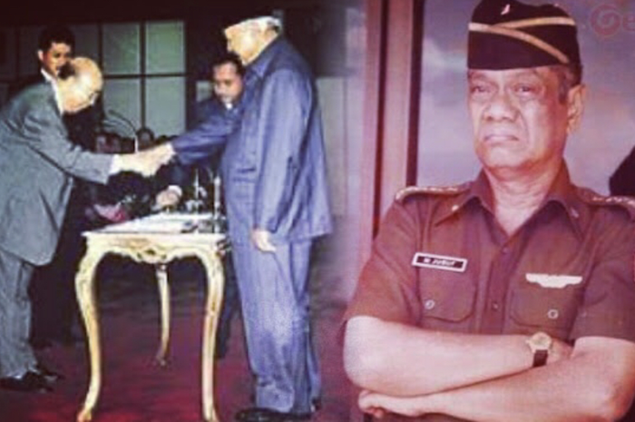 M Jusuf jenderal penjaga marwah TNI tampar konglomerat Tionghoa gegara temui Presiden cuma pakai celana pendek. Foto profilnya diunggah.