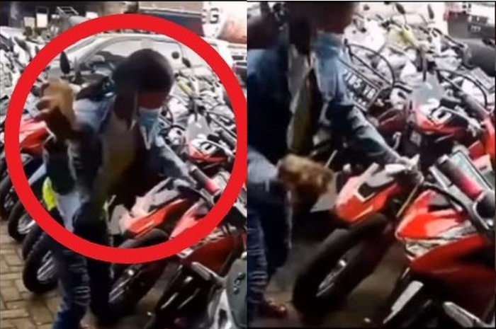 Debt collector tak berkutik lawan perempuan ini ketika motornya mau ditarik paksa