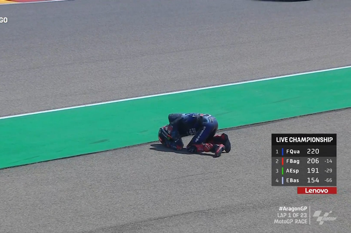Update klasemen usai MotoGP Aragon 2022, Fabio Quartararo terancam gagal juara dunia.