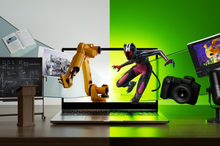 Ilustrasi laptop Nvidia RTX for STEM Student