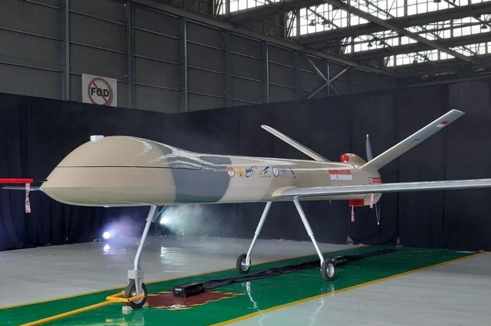 Drone kelas Medium Altitude Long Endurance (MALE) buatan Indonesia di PT Dirgantara Indonesia