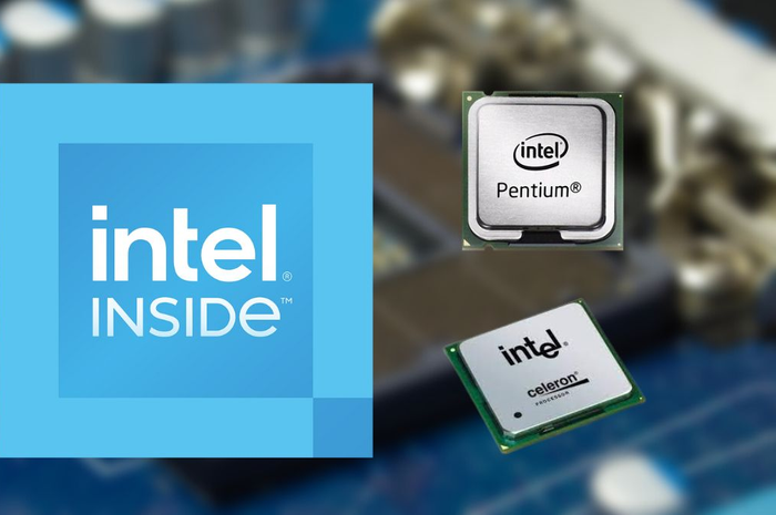 Ilustrasi prosesor intel Celeron dan Pentium yang akan berganti nama 