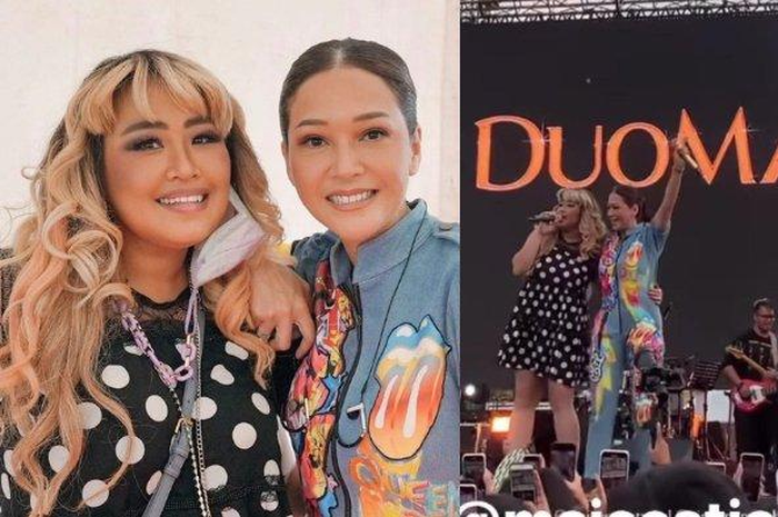 Pinkan Mambo duet nyanyi bareng Maia Estianty. 