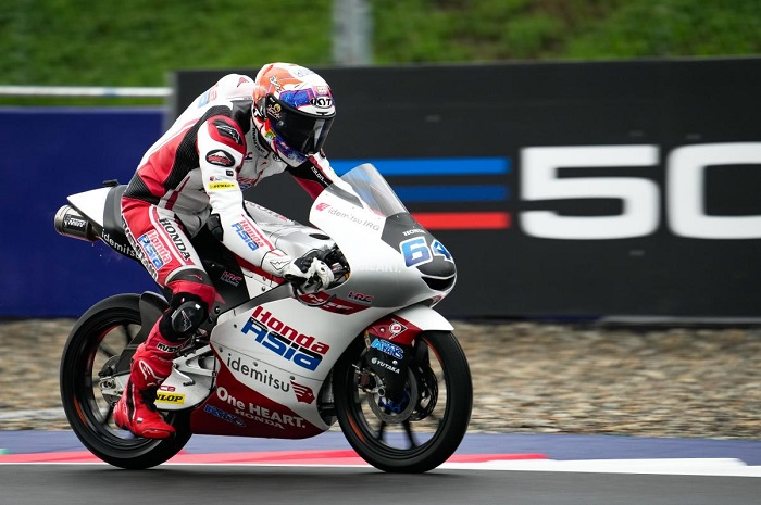 Pembalap Indonesia Mario Aji raih posisi segini di FP1 Moto3 Jepang 2022, Diogo Moreira tercepat.