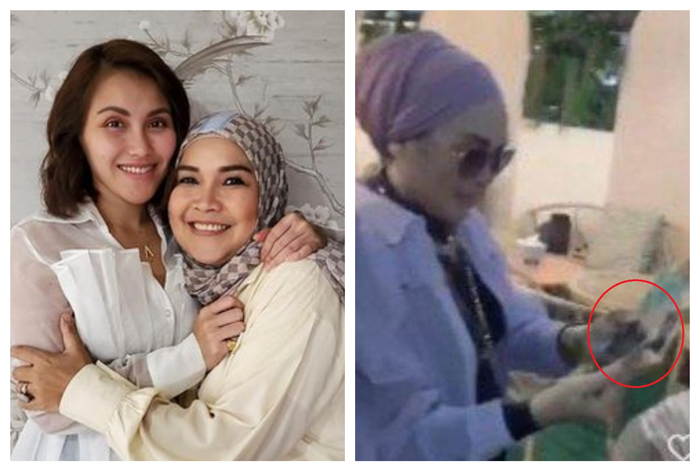 Menterengnya Umi Kalsum, bak toko emas berjalan, ibunda Ayu Ting Ting asik nyawer geng arisan nyonya-nyonya.
