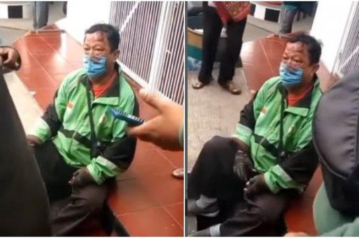 Tangkapan layar driver ojol di Semarang dianiya