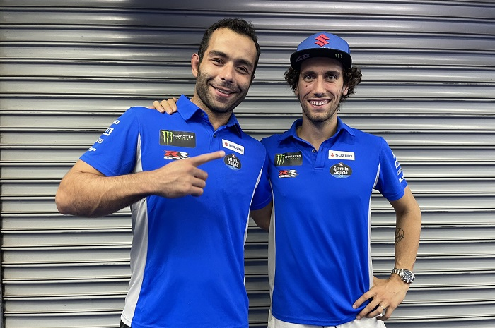 Danilo Petrucci dan Alex Rins satu tim di Suzuki Ecstar untuk ronde MotoGP Thailand 2022 yang berlangsung di Sirkuit Chang Buriram akhir pekan ini.