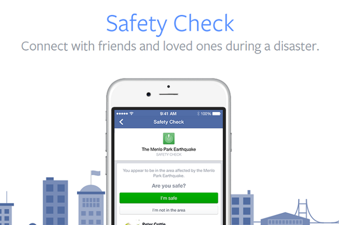 Fitur Safety Check di Facebook