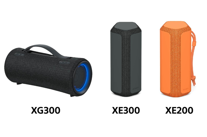 Speaker Sony SRS-XG300, SRS-XE300 dan SRS-XE200