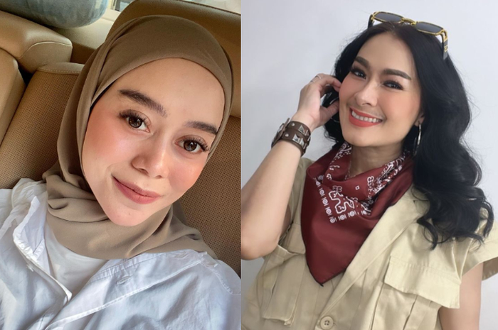 Kolase foto Lesti Kejora dan Iis Dahlia 