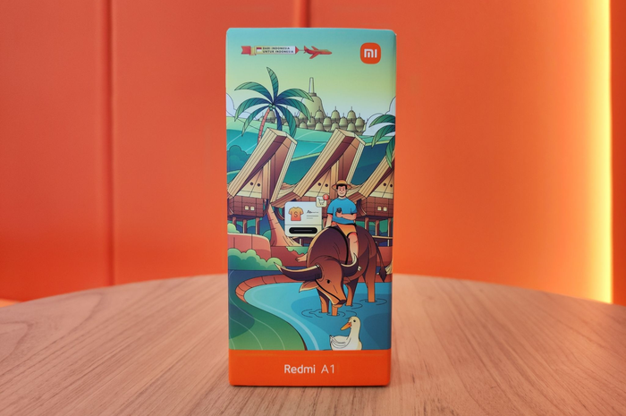 Box Redmi A1 yang didesai khusus bertema Indonesia
