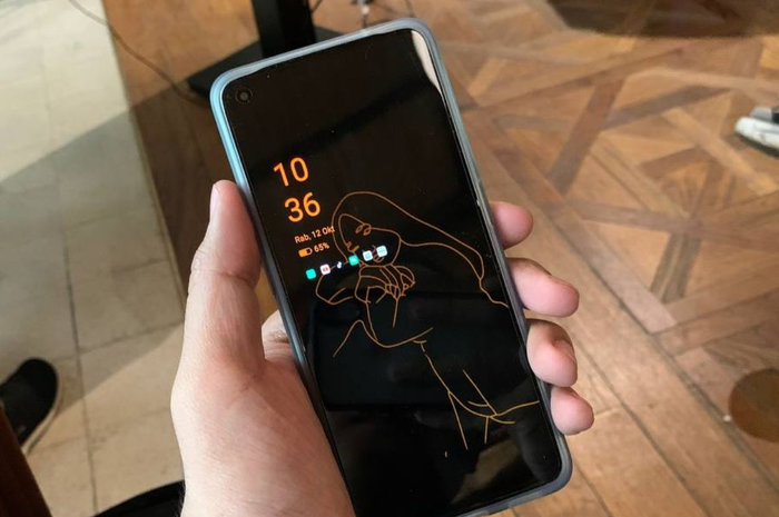 Fitur Always on Display OPPO Reno8 5G memiliki fitur silut potret yang dapat mengubah foto menjadi bayangan siluet