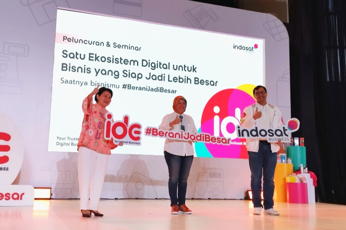 Peluncuran platform IDE dari IOH (Indosat Ooredoo Hutchison) untuk pelaku UMKM berbisnis secara digital, Kamis (13/10).
