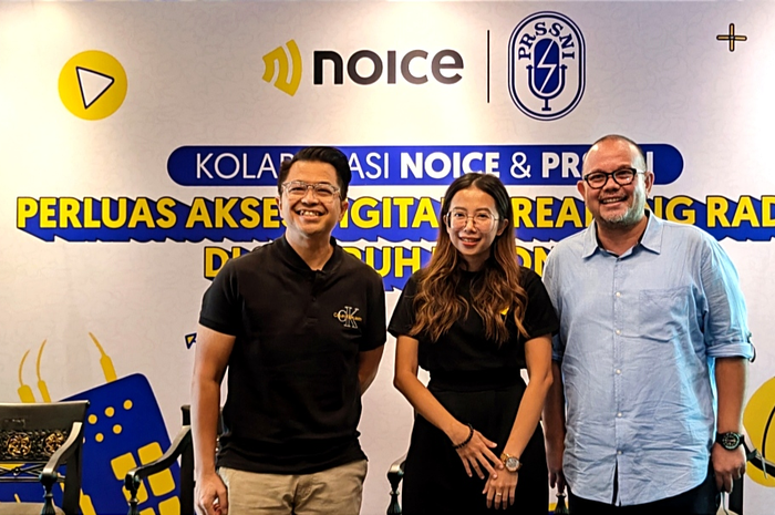 Kolaborasi Noice dan PRSSNI untuk menghadirkan channel radio di aplikasi Noice.