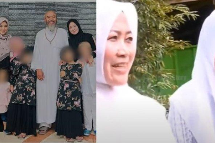 Potret Ulfiana Ulfa bersama istri pertama Syekh Puji