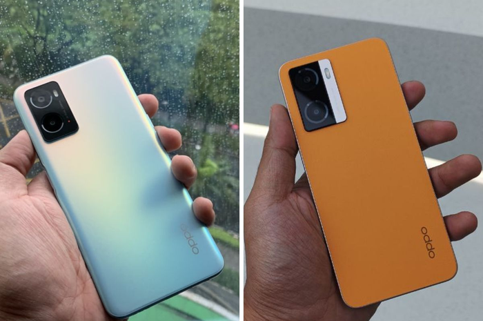 OPPO A77s (kanan) merupakan penerus dari A76 (kiri) dengan beberapa upgrade yang menarik dari segi performa dan fitur yang makin canggih dan elegan