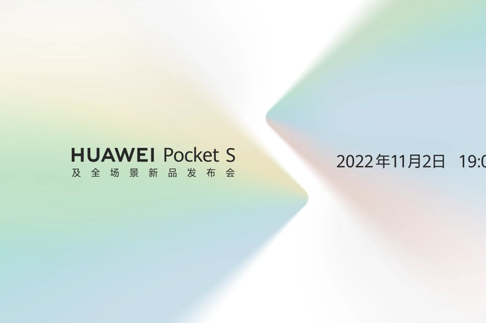Poster peluncuran Huawei Pocket S yang akan hadir dengan nama resmi Huawei P50 Pocket S.