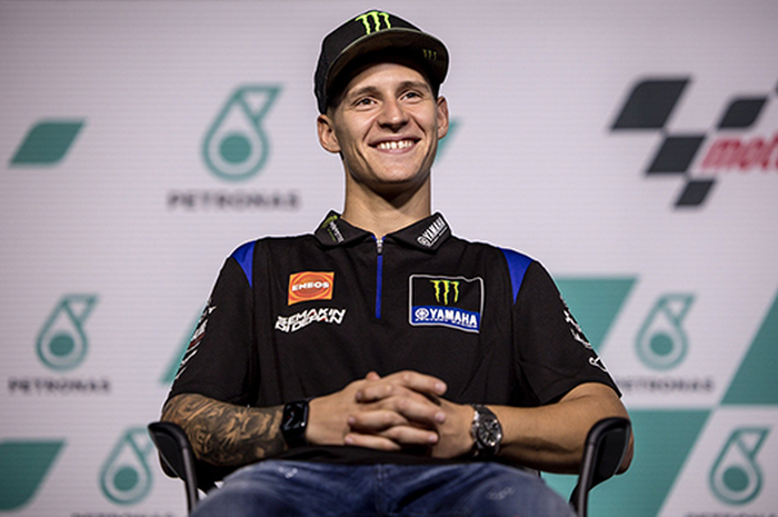 Pembalap Monster Energy Yamaha MotoGP Fabio Quartararo pakai strategi nikmati balapan berhasil gasak podium 3 di MotoGP Malaysia 2022