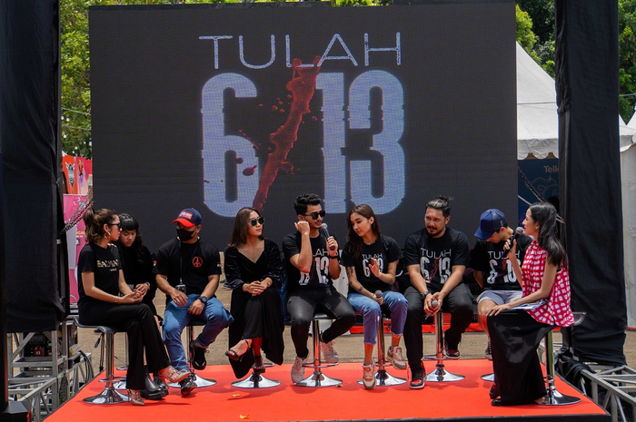 Para pemain film Tulah 6/13 hasil kolaborasi produksi MAXstream dengan Her’s Production