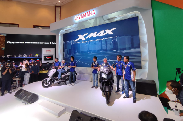 Yamaha meluncurkan Yamaha XMAX Connected pada pembukaan event IMOS 2022, banyak fitur baru!