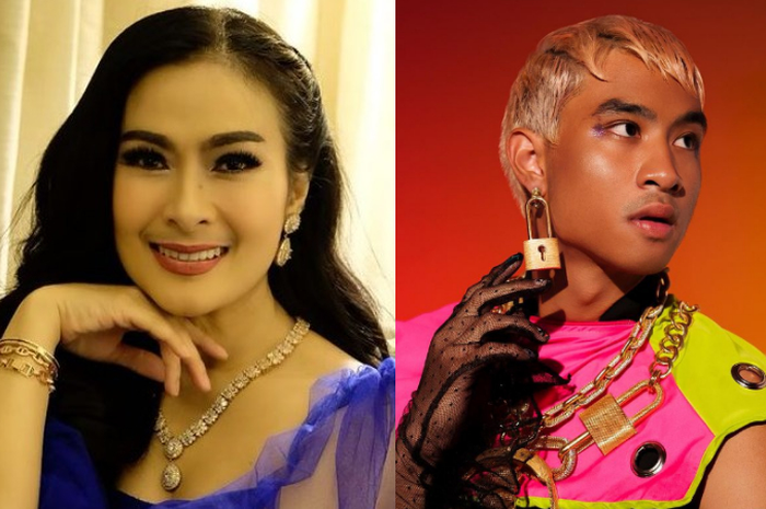 Kolase foto Iis Dahlia dan Devano Danendra